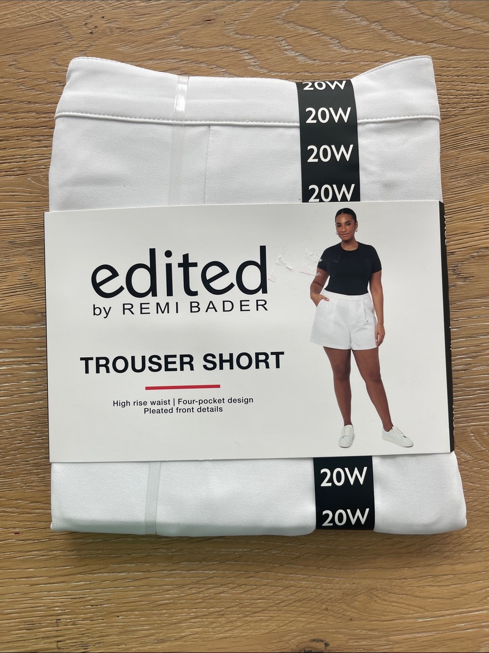 Edited by Remi Bader White High-Rise‎ Trouser Shorts